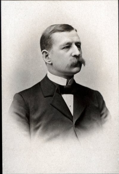صورة سالومون أوغست أندريه (1854-1897) ، مهندس سويدي ، فيزيائي ، طيران ، ومستكشف قطبي. بواسطة مصور فرنسي