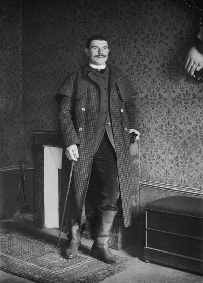 صورة لرجل ، منطقة بورمونت في هوت مارن (هوت مارن) ، حوالي 1880. تصوير فوتوغرافي. مجموعة دوكوس. بواسطة مصور فرنسي
