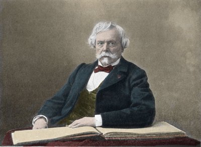 صورة للكاتب إدموند دي غونكور (1822-1896) صورة من أواخر القرن التاسع عشر بواسطة مصور فرنسي