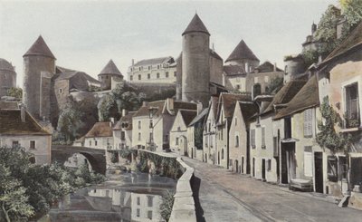سيمور ، منظر مأخوذ على ضفة Armancon بواسطة مصور فرنسي