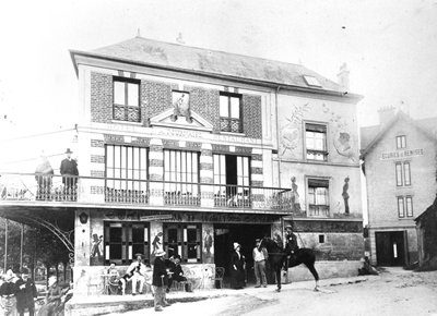 فندق Fournaise في شاتو ، c.1880 بواسطة مصور فرنسي