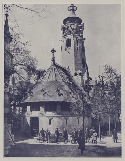 جناح فنلندا في Exposition Universelle 1900 ، باريس (صورة بالأبيض والأسود) بواسطة مصور فرنسي
