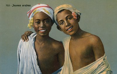 الشباب العرب ، تم إرسال بطاقة بريدية في 9 سبتمبر 1913 بواسطة مصور فرنسي
