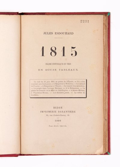 "1815" لجول إسدوهارد بواسطة المدرسة الفرنسية