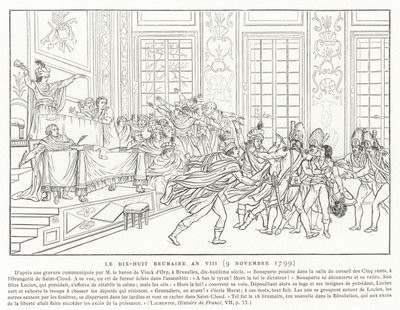 18 برومير ، السنة الثامنة (9 نوفمبر 1799) بواسطة المدرسة الفرنسية