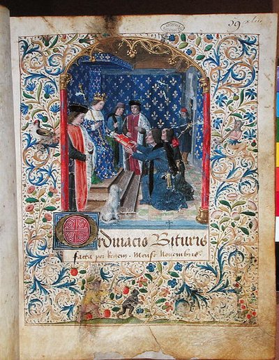 AE II 523 عرض 'Livre Ferre' للملك من قبل المسؤولين في Cour des Comptes (الرق) بواسطة المدرسة الفرنسية