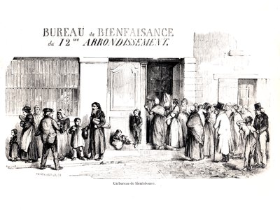 مكتب رعاية في الدائرة 12 في باريس ، ج. 1870 بواسطة المدرسة الفرنسية