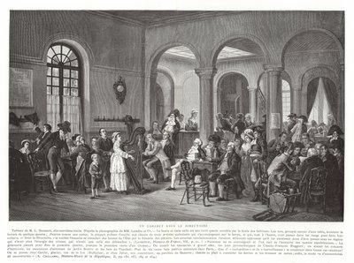 ملهى تحت الدليل ، الثورة الفرنسية ، 1795-1799 بواسطة المدرسة الفرنسية