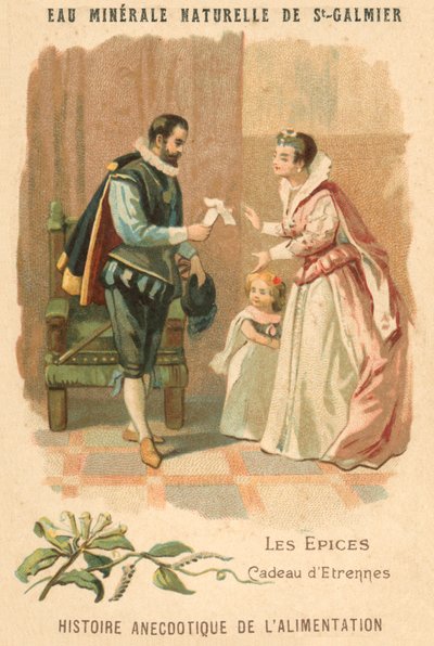 A gift of spices (chromolitho) بواسطة المدرسة الفرنسية