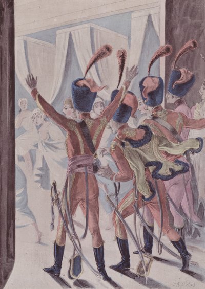 A la Hussarde بواسطة المدرسة الفرنسية