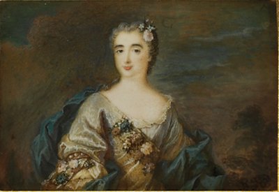 سيدة تدعى Louise-Jeanne de Durfot ، Duchesse de Mazarin et de la Meilleraye ، c.1750 بواسطة المدرسة الفرنسية