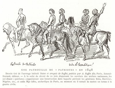 دورية من الوطنيين ، فرنسا ، 1848 بواسطة المدرسة الفرنسية