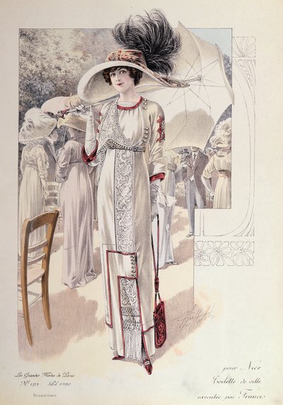 فستان المدينة ، من Les Grandes Modes de Paris بواسطة المدرسة الفرنسية