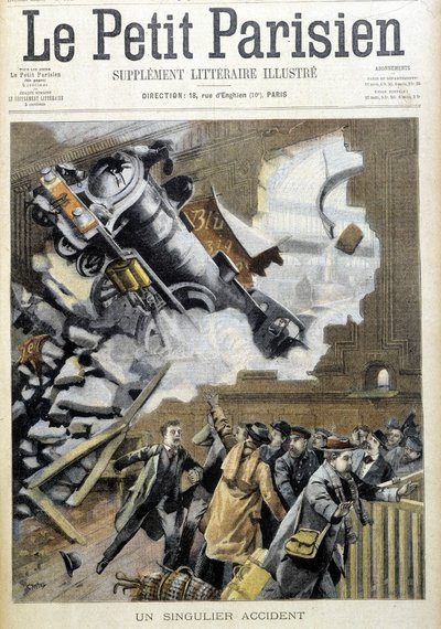 حادث قطار لورينت اكسبريس بفرانكفورت - لو بيتي باريزيان من 22/12/1901 بواسطة المدرسة الفرنسية