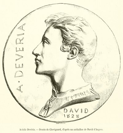 Achilles Deveria (نقش) بواسطة المدرسة الفرنسية