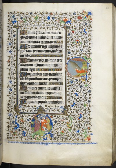 أضف MS 18850 f.42r Book of Hours (The Bedford Hours) c.1410-30 (الحبر واللون والذهب على الرق) بواسطة المدرسة الفرنسية