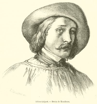 Adrien Guignet (engraving) بواسطة المدرسة الفرنسية