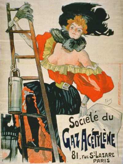 إعلان لـ Societe du Gaz Acetylene، Paris بواسطة المدرسة الفرنسية