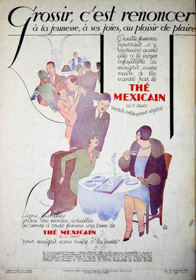 إعلان من مجلة Femina عن مساعد التخسيس The Mexicain du Dr Jawas بواسطة المدرسة الفرنسية