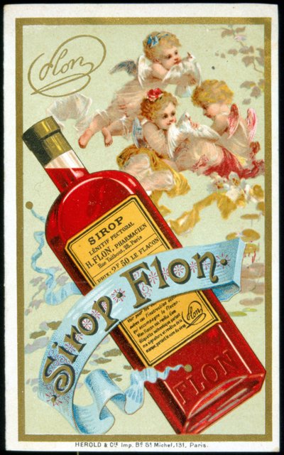 Advertising card for “Syrup Flon”. sd. 19th century. بواسطة المدرسة الفرنسية