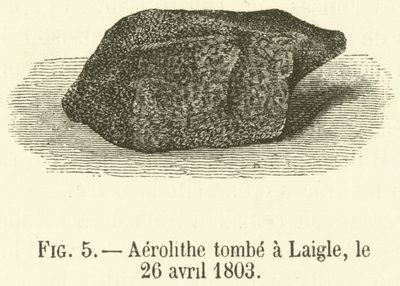 قبر Aerolithe في Laigle ، 26 أبريل 1803 (نقش) بواسطة المدرسة الفرنسية