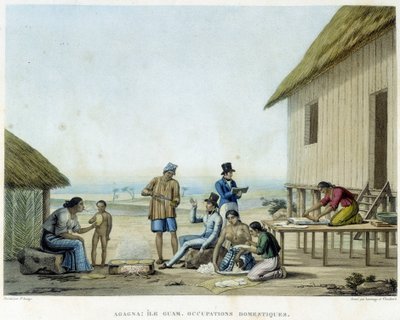 Agagna: Guam Island, domestic occupations بواسطة المدرسة الفرنسية