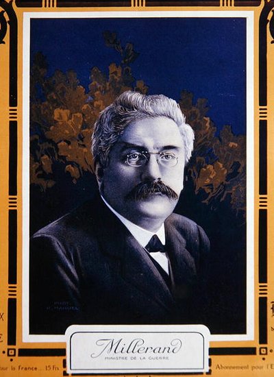 الكسندر ميلران وزيرا للحرب في عام 1915 (ليثو ملون) بواسطة المدرسة الفرنسية