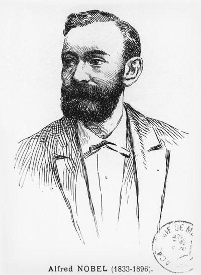 ألفريد نوبل (1833-1896) بواسطة المدرسة الفرنسية
