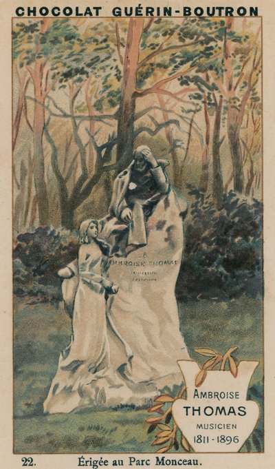 أمبرواز توماس ، موسيقي ، 1811-1896 ، Erigee في Parc Monceau بواسطة المدرسة الفرنسية