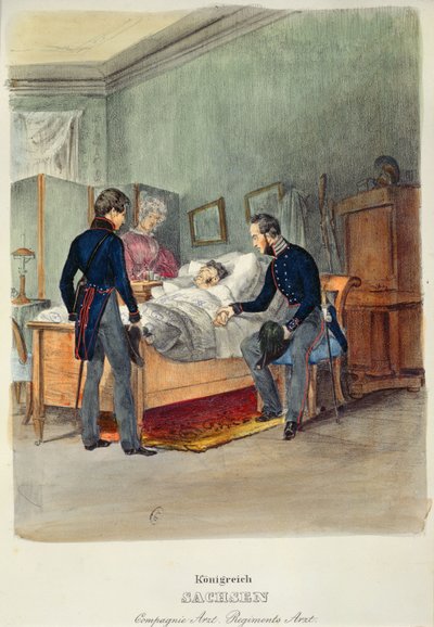 طبيب جيش في مملكة ساكسونيا ، c.1840 بواسطة المدرسة الفرنسية