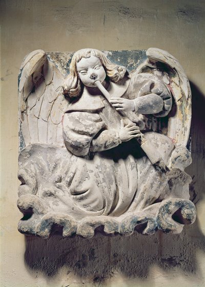 Angel Musician (باس ريليف) بواسطة المدرسة الفرنسية