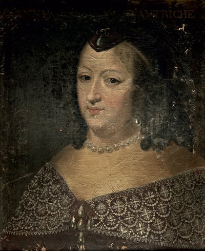 آن من النمسا (1601-66) بواسطة المدرسة الفرنسية