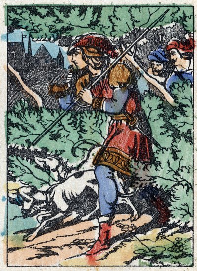 رسم مجهول لـ "La belle au bois dormant" ، حكاية تشارلز بيرولت (1628-1703) ، الكاتب الفرنسي. نقش الخشب للتصوير Pellerin - إبينال ، sd. أواخر القرن التاسع عشر. بواسطة المدرسة الفرنسية