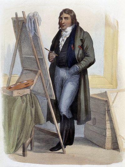 أنطوان جان جروس ، رسام كلاسيكي جديد (1771-1835) - في "" Le Plutarque francais "، بقلم Mennechet ، باريس بواسطة المدرسة الفرنسية