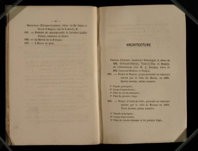 فصل العمارة ، من صالون الرفض 1863 بواسطة المدرسة الفرنسية