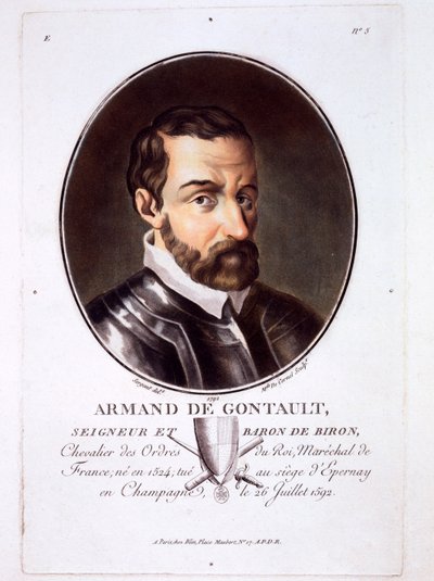 أرماند دي غونتا ، من صور لعظماء ، نساء لامعات ، ومواضيع لا تنسى في فرنسا ، تم نشره 1787-92 بواسطة المدرسة الفرنسية