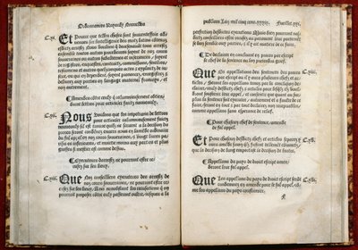 المواد 106 و 107 و 108 من مرسوم Villers-Cotterets ، 1539 (ورق مطبوع) بواسطة المدرسة الفرنسية