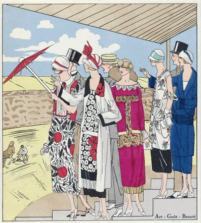في الفيلودروم ، رسم توضيحي من Art ، Gout ، Beaute ، pub. 1924. بواسطة المدرسة الفرنسية