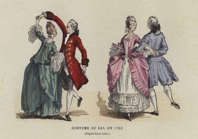 زي الكرة ، 1762 بواسطة المدرسة الفرنسية