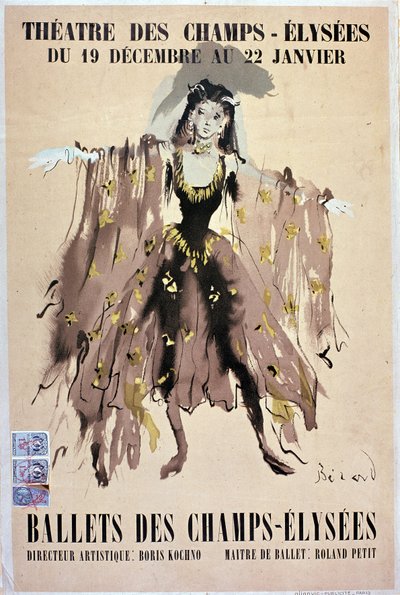 Ballet des champs Elysées - poster بواسطة المدرسة الفرنسية