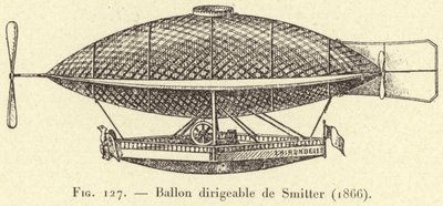 منطاد بواسطة Smitter (1866) (نقش) بواسطة المدرسة الفرنسية