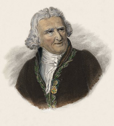 Baron Antoine Augustin Parmentier (1737-1813) ، صيدلي فرنسي ، اختصاصي تغذية وخبير زراعي. في "صور رجال أوسييلس" بواسطة المدرسة الفرنسية