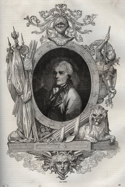 البارون جوزيف ألفينزي (ألفينزي فون بوربيرك) (1735-1810) عام نمساوي - - موسوعة وطنية جديدة لموريس لا شارست - 1870 - بواسطة المدرسة الفرنسية