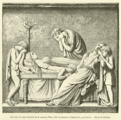 Bas-relief du cippe funeraire de la comtesse d