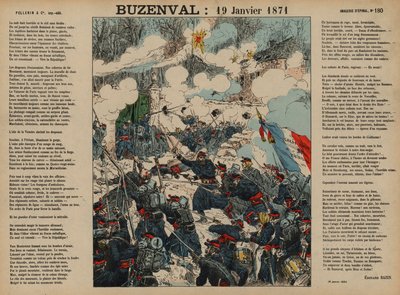 Battle of Buzenval, Franco-Prussian War بواسطة المدرسة الفرنسية