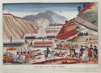 معركة سوموسييرا في 30 نوفمبر 1808 بواسطة French School