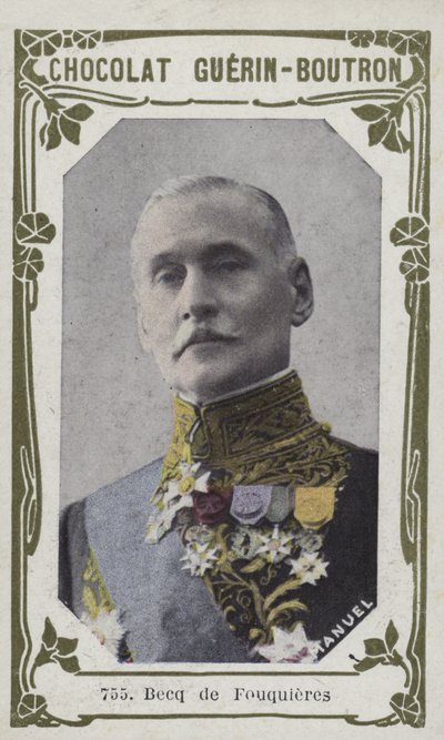 Becq de Fouquieres (صورة ملونة) بواسطة المدرسة الفرنسية