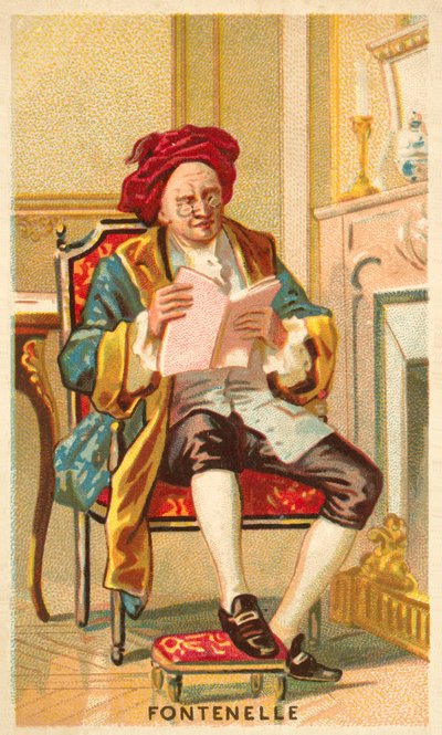 Bernard le Bovier de Fontenelle, French writer (chromolitho) بواسطة المدرسة الفرنسية