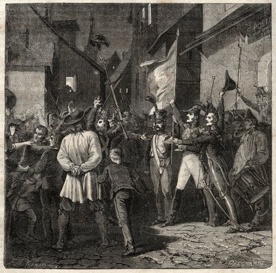 مؤامرة بيرتون 1822 - أنشأ الجنرال جان بابتيست بريتون (جان بابتيست) دي بيرتون (1769-1822) حكومة مؤقتة في ثوار عام 1822 - بواسطة المدرسة الفرنسية