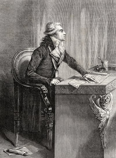 برتران باري دي فيوزاك ، من "هيستوار دو لا ريفولونس فرانسيس" بقلم لويس بلانك (1811-1882) بواسطة المدرسة الفرنسية